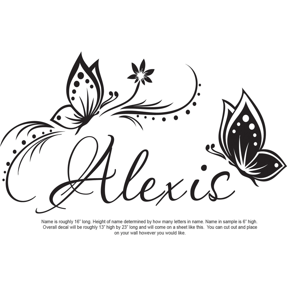 Spersonalizowana nazwa i motyl – Baby Girl Nursery Quotes recenzja i cena