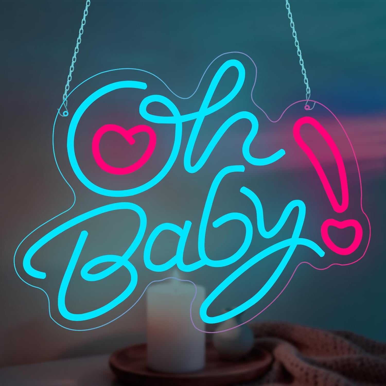 Oh Baby Heart LED Neonowy Znak – Baby Nursery Wall Lights recenzja i cena