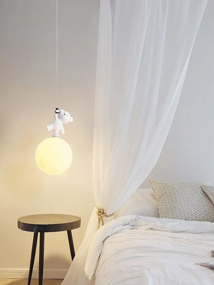 Lampa Niedźwiedź Kreskówkowa L – Baby Nursery Decor Girl recenzja i cena